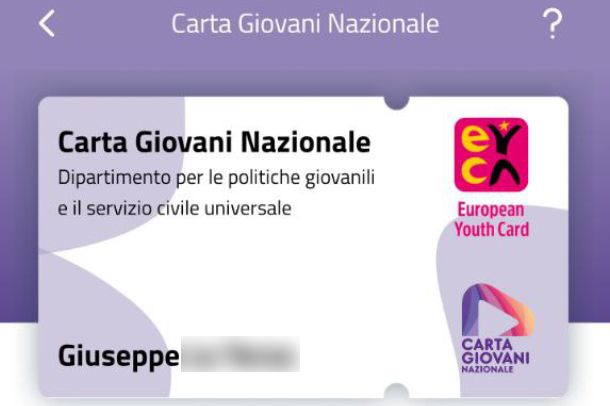 Carta Giovani Nazionale