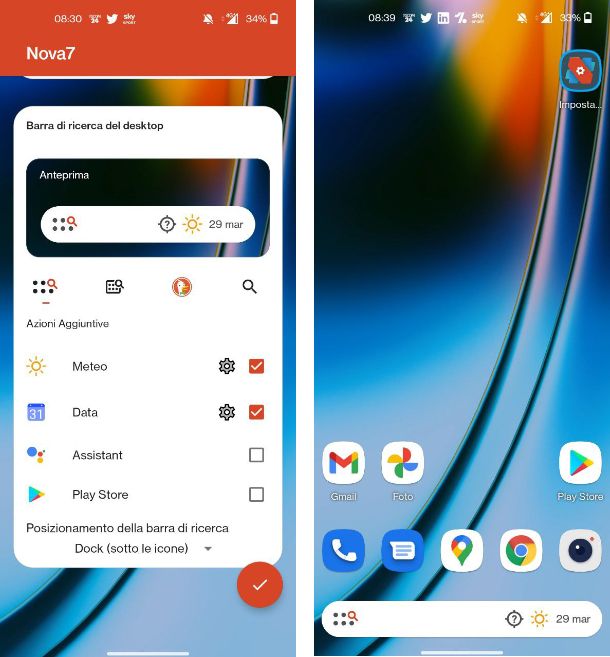 Cambiare launcher Android