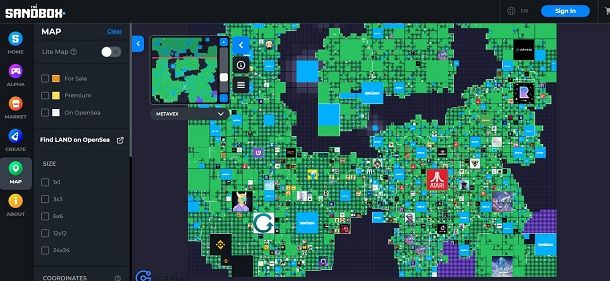 the sandbox map