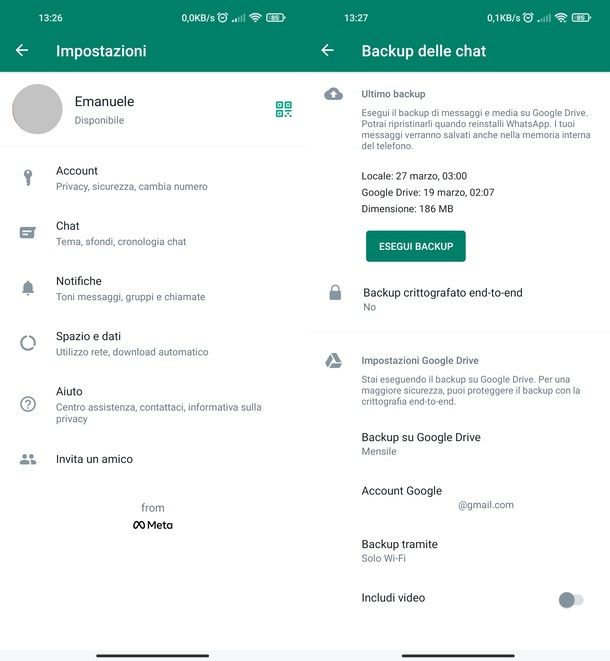 Backup WhatsApp Android