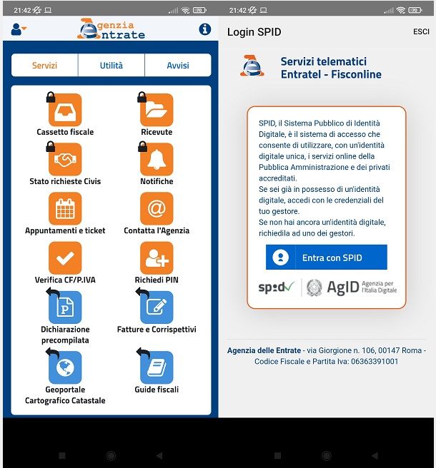 app agenzia entrate