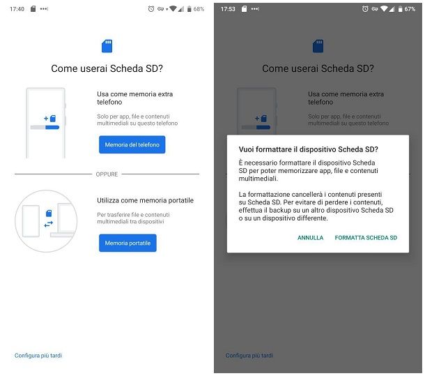 Come attivare la scheda SD su Android