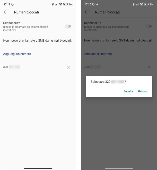 Come sbloccare numeri bloccati su Xiaomi