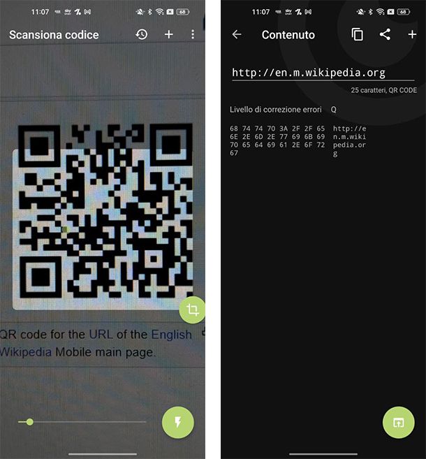Come scansionare QR Code con Android