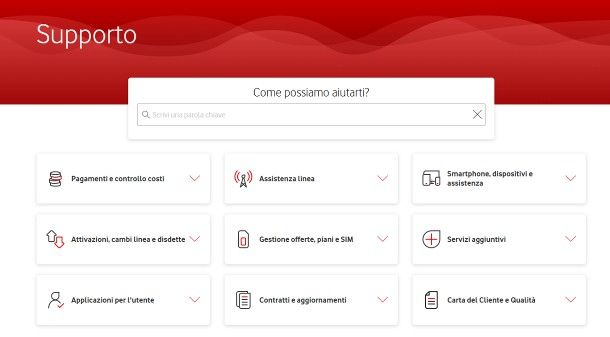 Problemi con Vodafone