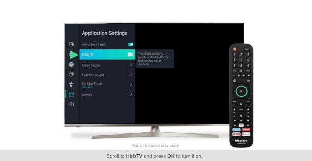 abilitazione HbbTV su TV Hisense