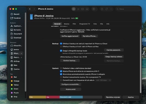 Come collegare iPhone a Mac