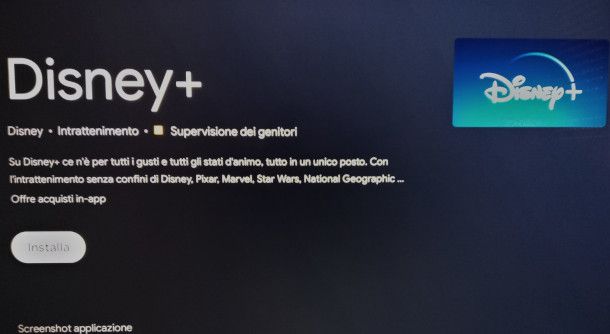 installazione app Disney+ su TIMVISION Box