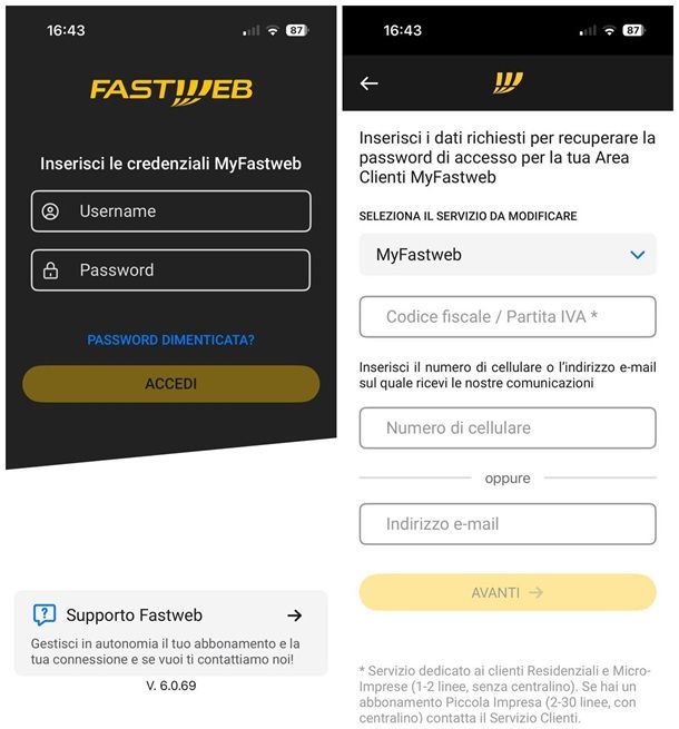 Operazioni preliminari
