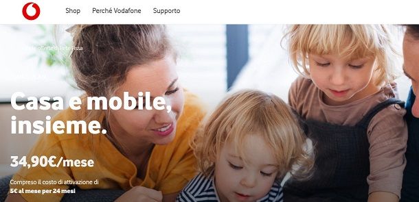 Offerte Vodafone casa e mobile
