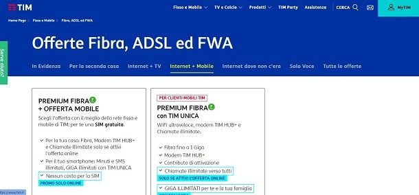 Offerte TIM Fibra | Salvatore Aranzulla