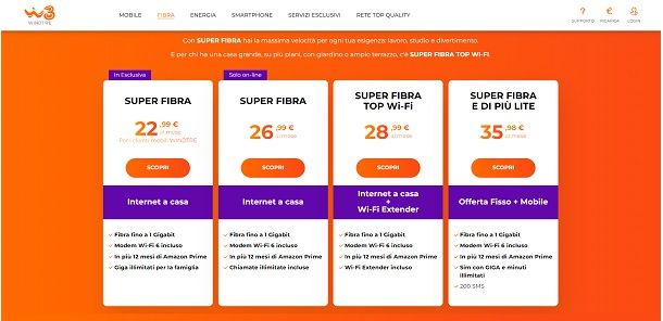 offerte fibra windtre