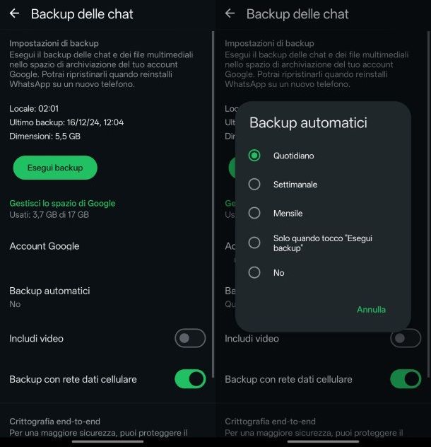 Come recuperare i messaggi bloccati usando i backup di WhatsApp