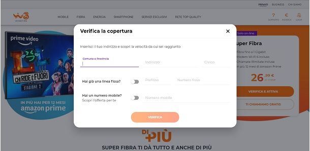 verifica copertura fisso