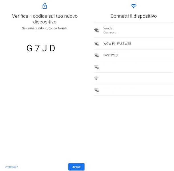 associazione nuovo dispositivo da app Google