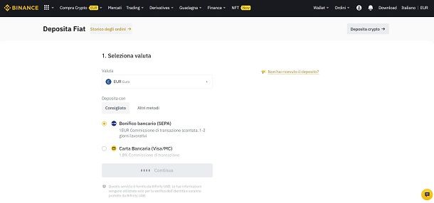 binance deposito