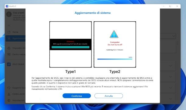 Come aggiornare BIOS ASUS