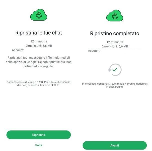 Ripristino WhatsApp