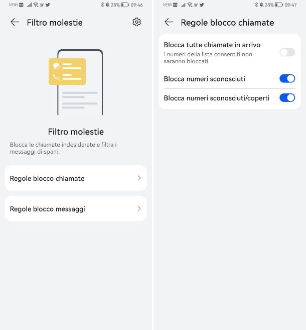 Come bloccare chiamate anonime Android