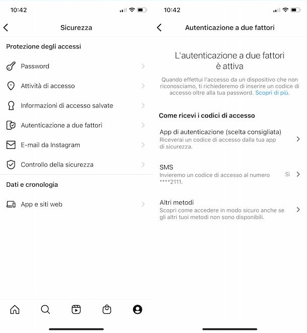 Come accedere a Instagram senza codice backup