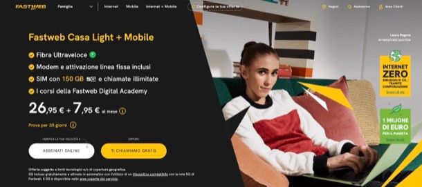 Fastweb Internet e mobile