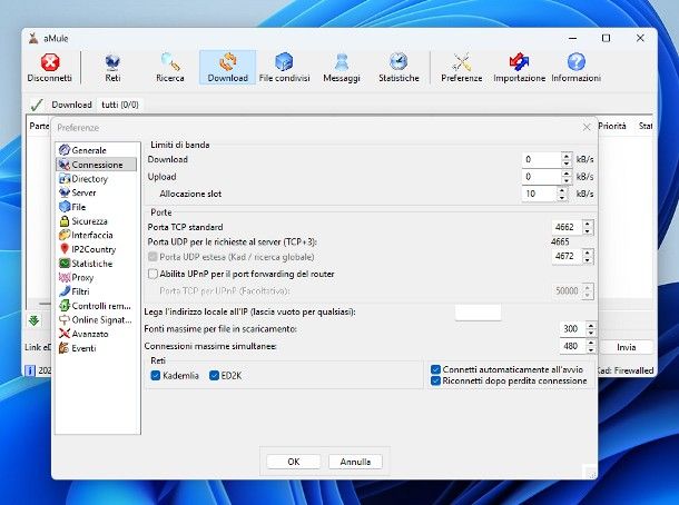 Come aprire le porte di eMule