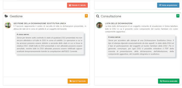 consultazione attestazioni ISEE sulla sezione post-riforma 2015