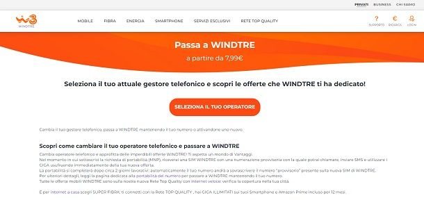 offerte passa a windtre