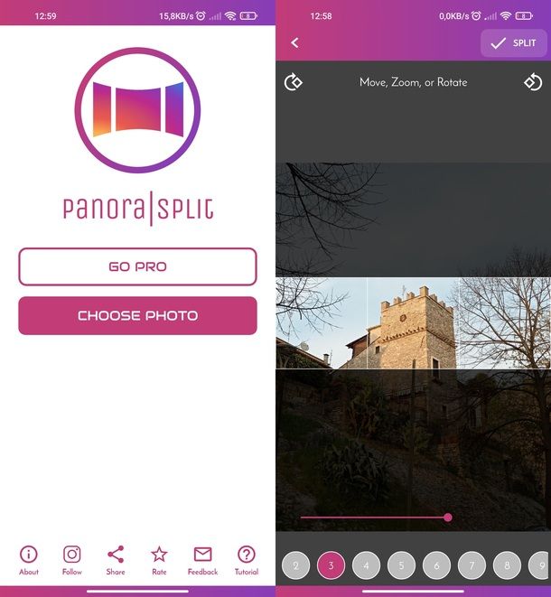 Panorama Split for Android