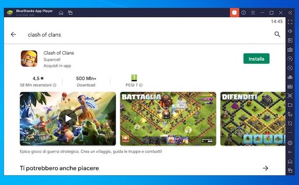 Clash of Clans su BlueStacks