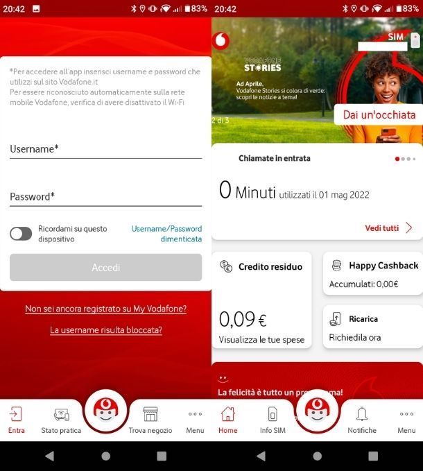 Credito App My Vodafone