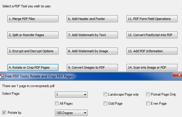 Ruotare un PDF con PDFill Tool