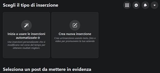 inserzioni facebook