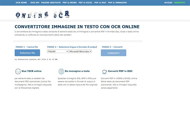 Online OCR