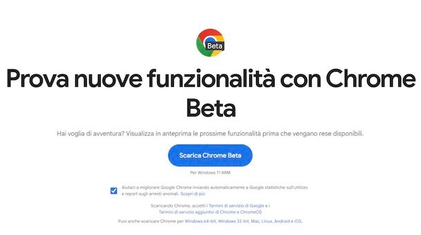 Chrome Beta