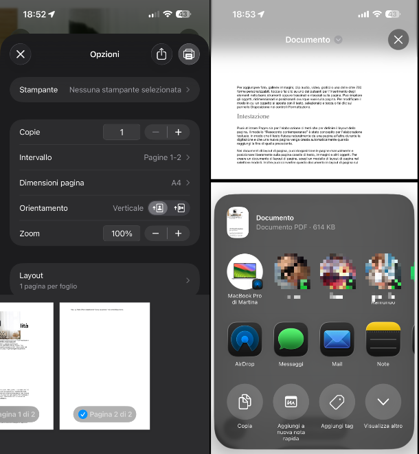 Stampante virtuale di iOS/iPadOS