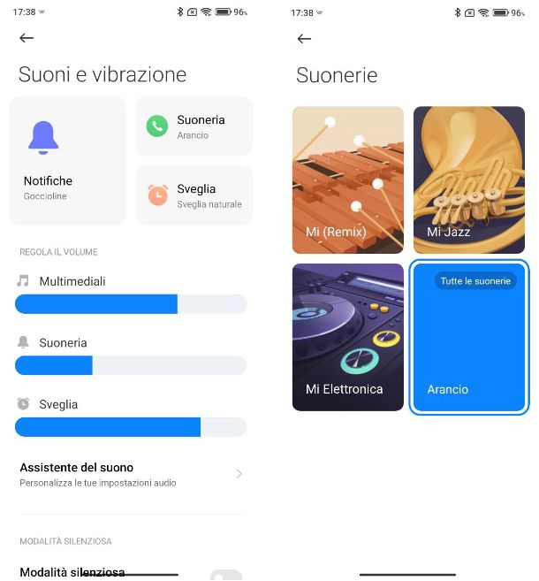 Come cambiare suoneria Xiaomi