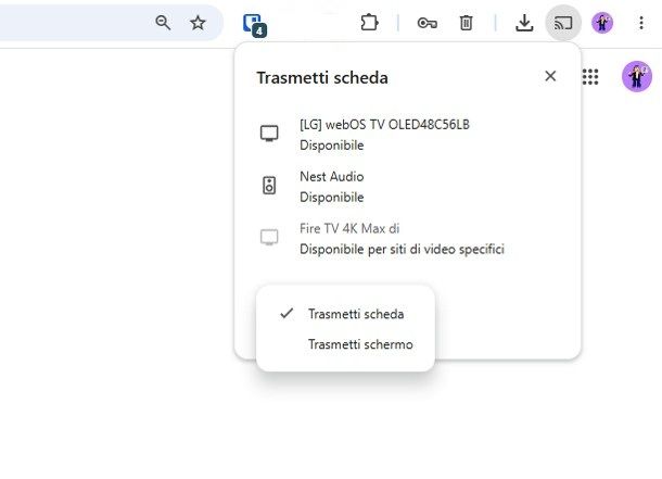 Come fare screen mirroring
