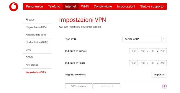 vpn vodafone station