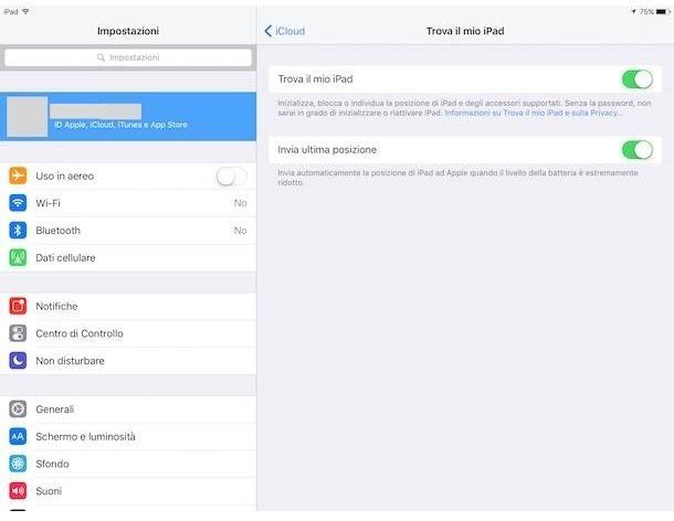 Trova il mio iPad