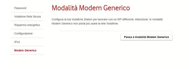 modem generico vodafone