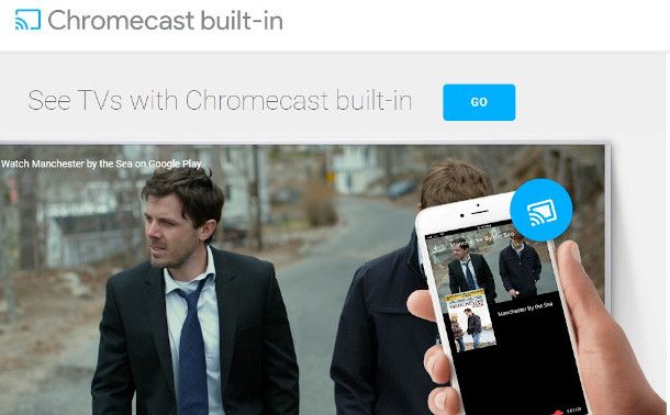 pagina di presentazione Chromecast built-in sito Google