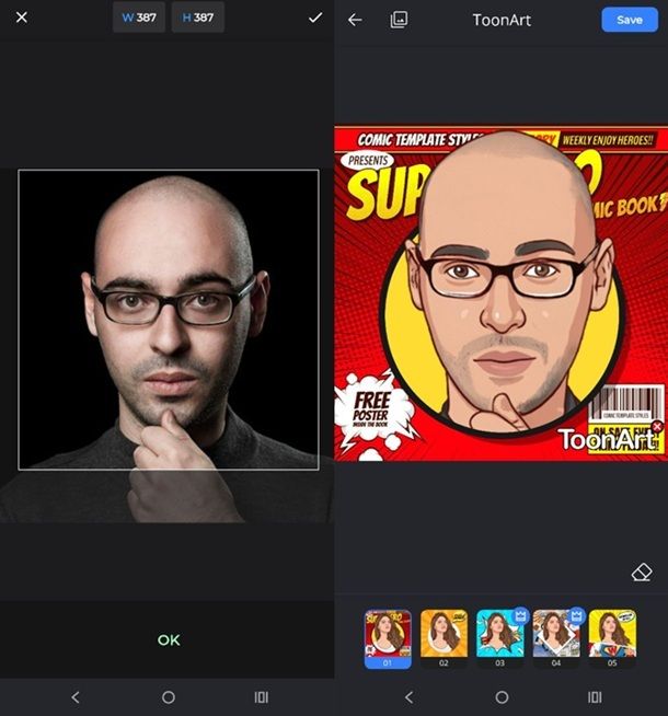 Altre app per fotomontaggi gratis ToonArt
