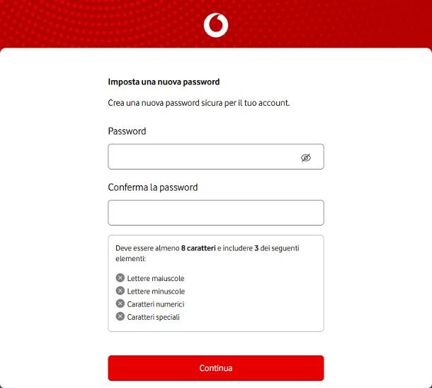 Come sbloccare profilo Vodafone