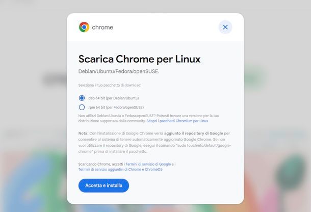 Chrome Linux