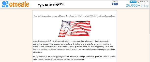 omegle sito ufficiale