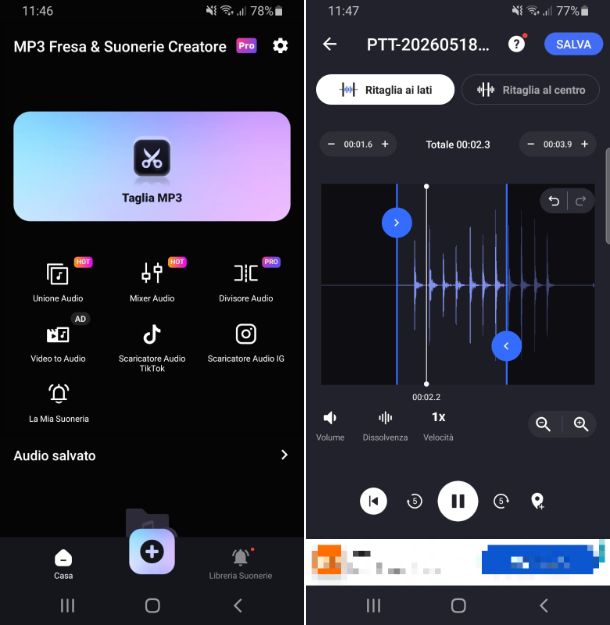 Tagliare musica, MP3 cutter