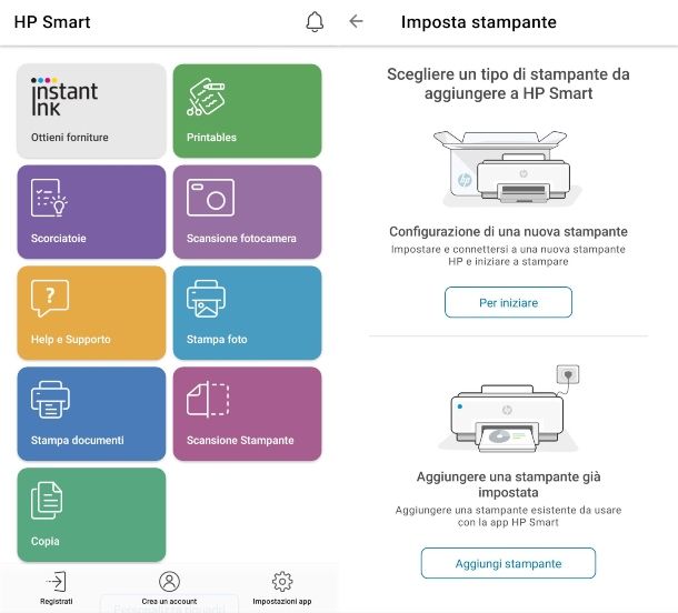 Stampare da smartphone e tablet Android su stampante non wifi - App