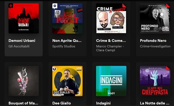 Migliori podcast Spotify: true crime