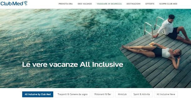sito tour operator Club Med